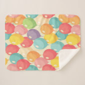 Couverture Sherpa Ballons de fête de différentes couleurs (Devant (Horizontal))