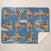 Couverture Sherpa Ballons de piscine dans le Sky Sherpa Blanket (Devant (Horizontal))