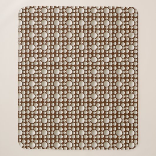 Couverture Sherpa Ballons De Tennis De Table Brown, (Devant)