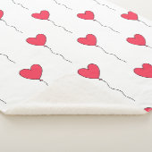 Couverture Sherpa Ballons en forme de cœur (3/4)