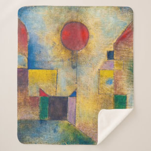 Couverture Sherpa Ballons rouges   Paul Klee  