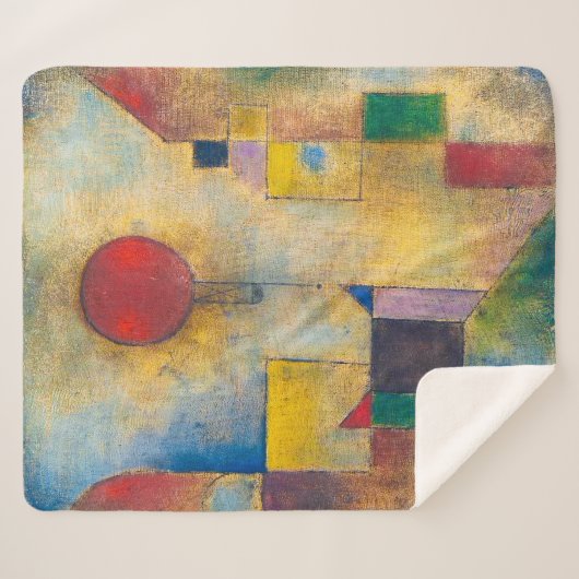 Couverture Sherpa Ballons rouges | Paul Klee | (Devant (Horizontal))