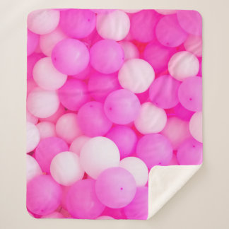 Couverture Sherpa Balloons Roses Festive Design Arrière - plan.