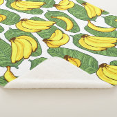 Couverture Sherpa Banana Fruit Feuilles Motif tropical (3/4)