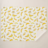 Couverture Sherpa Banana Pattern 4 (Devant (Horizontal))