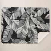 Couverture Sherpa Banane Feuille 3 (Devant (Horizontal))