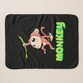 Couverture Sherpa Banane singe (Devant (Horizontal))