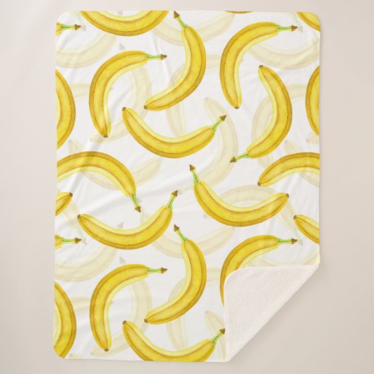 Couverture Sherpa Bananes (Devant)
