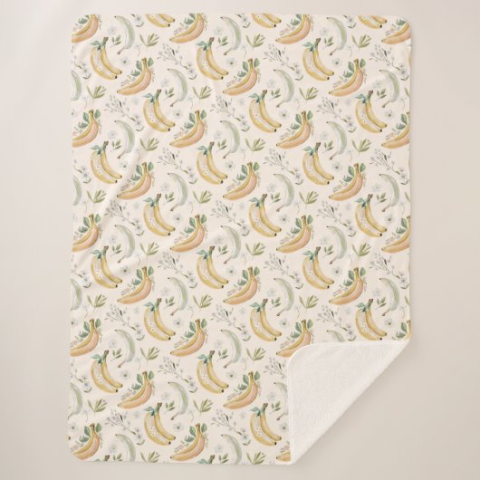 Couverture Sherpa Bananes pour Cerises (Devant)