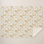 Couverture Sherpa Bananes pour Cerises (Devant (Horizontal))