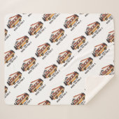 Couverture Sherpa Bande-annonce RV Tent "Home is Where You Park It" (Devant (Horizontal))