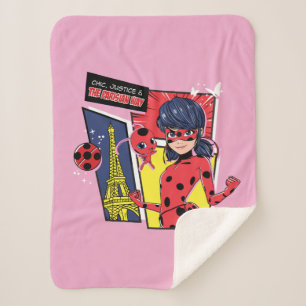 Couverture Sherpa Bande dessinée Miraculaire Ladybug Parisienne