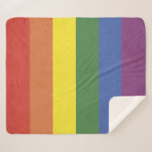 Couverture Sherpa Bandes arc-en-ciel (Devant (Horizontal))