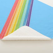 Couverture Sherpa Bandes arc-en-ciel diagonales (3/4)