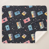 Couverture Sherpa Bandes de cassettes rétro dans l'espace cosmique (Devant (Horizontal))