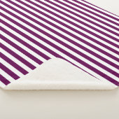 Couverture Sherpa Bandes de prunes et de bonbons blancs (3/4)