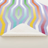 Couverture Sherpa Bandes diagonales symétriques arrière - plan 1 (3/4)