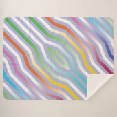 Couverture Sherpa Bandes diagonales symétriques arrière - plan 1 (Devant (Horizontal))