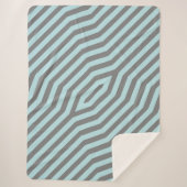 Couverture Sherpa Bandes diagonales symétriques arrière - plan 9 (Devant)