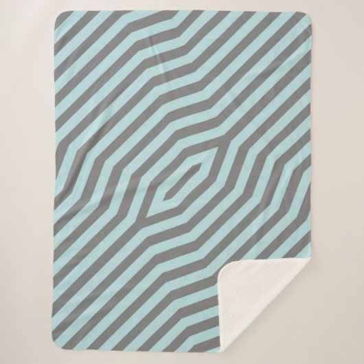 Couverture Sherpa Bandes diagonales symétriques arrière - plan 9 (Devant)