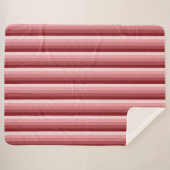 Couverture Sherpa Bandes d'ombre rouges (Devant (Horizontal))