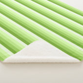 Couverture Sherpa Bandes d'ombre vert citron (3/4)