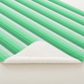 Couverture Sherpa Bandes d'ombre vertes (3/4)