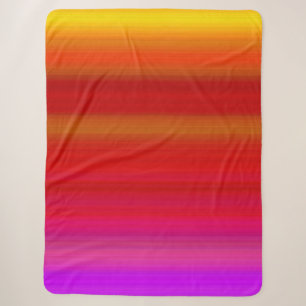 Couverture Sherpa Bandes multicolores abstraites