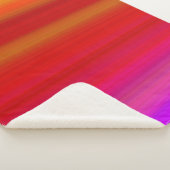 Couverture Sherpa Bandes multicolores abstraites (3/4)