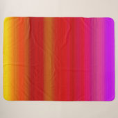 Couverture Sherpa Bandes multicolores abstraites (Devant (Horizontal))