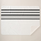 Couverture Sherpa Bandes noires (Devant (Horizontal))