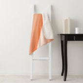 Couverture Sherpa Bandes ombres dans les tons oranges (En situation)