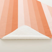 Couverture Sherpa Bandes ombres dans les tons oranges (3/4)