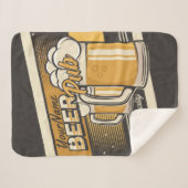 Couverture Sherpa Bar de pub de bière froide Premium personnalisé (Devant (Horizontal))