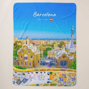 Couverture Sherpa Barcelone, Espagne - Parc Guell Mosaïque Gaudi