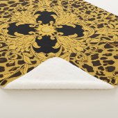 Couverture Sherpa Baroque léopard, Poster de animal orné (3/4)