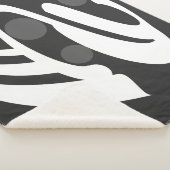 Couverture Sherpa Barre géométrique abstraite (3/4)