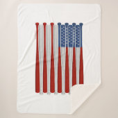 Couverture Sherpa Baseball America (USA) Sherpa Blanket (Devant)