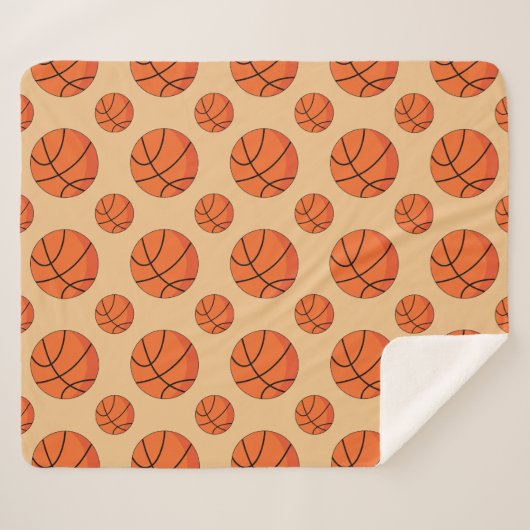 Couverture Sherpa Basket-ball (Devant (Horizontal))
