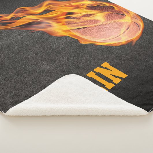 Couverture Sherpa Basket-ball flamboyant (3/4)