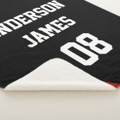 Couverture Sherpa Basket-ball Personnalisé avec le nom et le numéro (3/4)