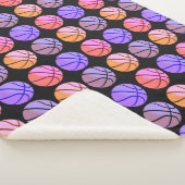 Couverture Sherpa Basket-ball Pop Art (3/4)
