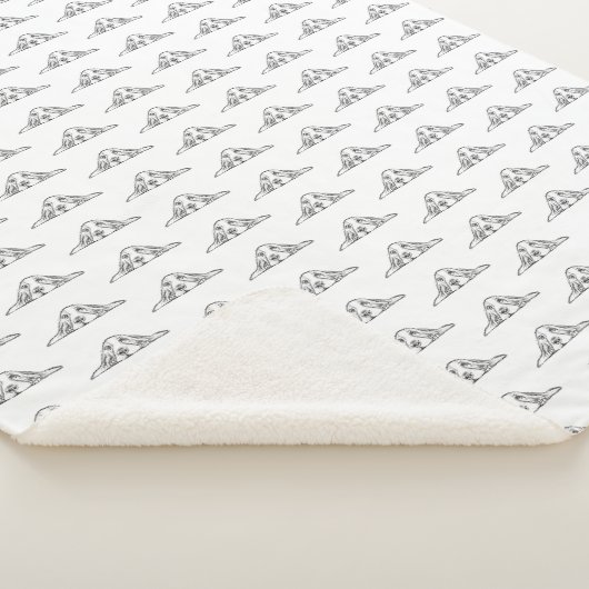 Couverture Sherpa basset blanc (3/4)