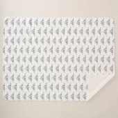 Couverture Sherpa basset blanc (Devant (Horizontal))