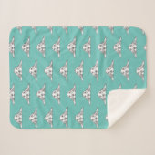 Couverture Sherpa basset blanc (Devant (Horizontal))