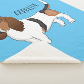 Couverture Sherpa Basset hound dessin de chien (3/4)