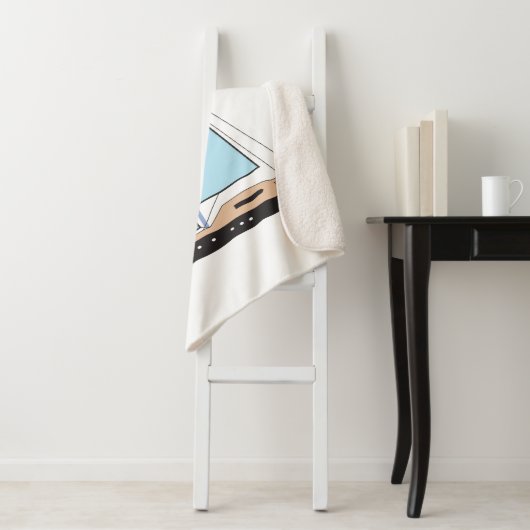Couverture Sherpa Bateau De Voilier De Luxe (En situation)