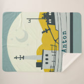 Couverture Sherpa Bateau Lune Nordique  (Devant (Horizontal))