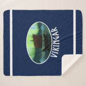 Couverture Sherpa Bateau Viking Sous Lumière Du Nord (Devant (Horizontal))