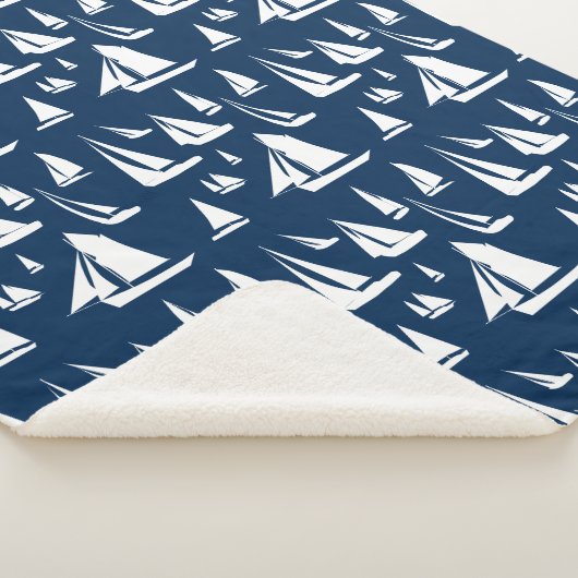 Couverture Sherpa Bateaux à voile Bleu marine (3/4)